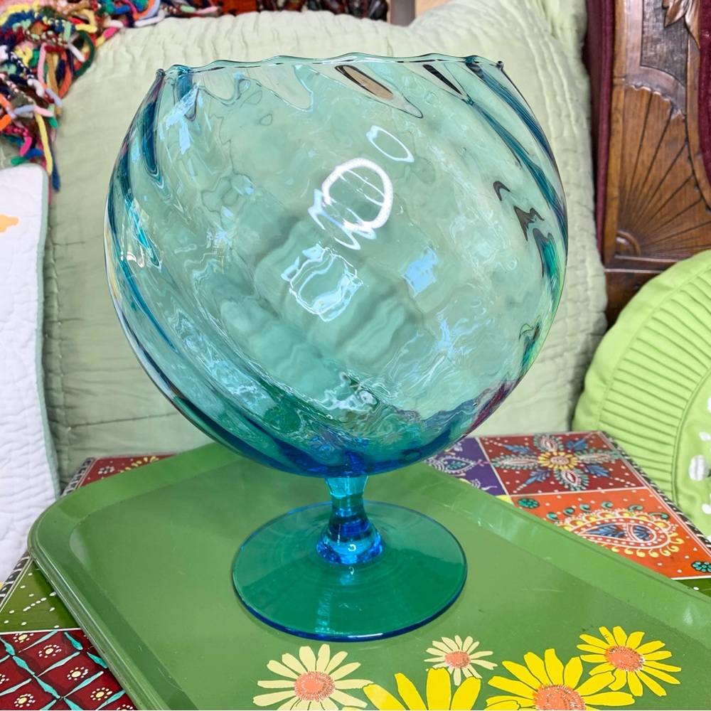 MCM Optic Peacock Blue Dish